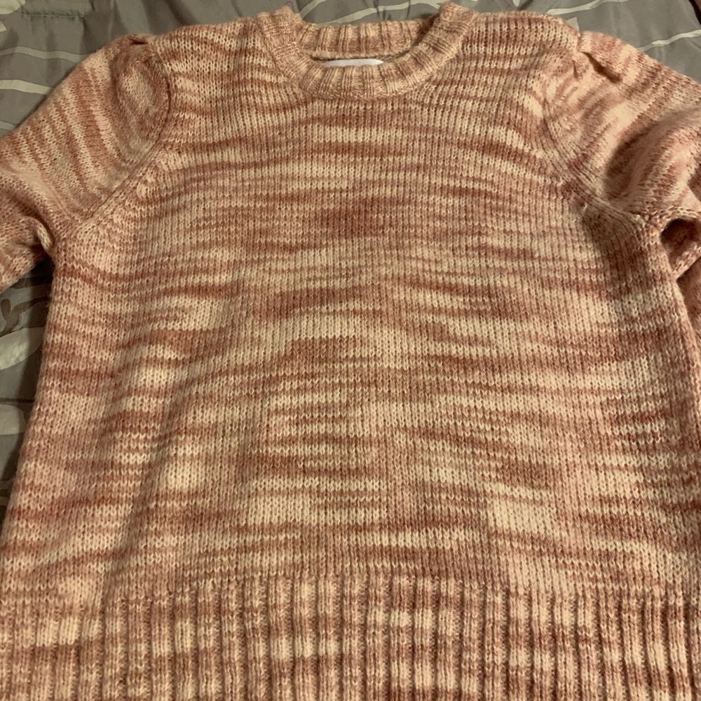 Light pink sweater bought from kohl’s.